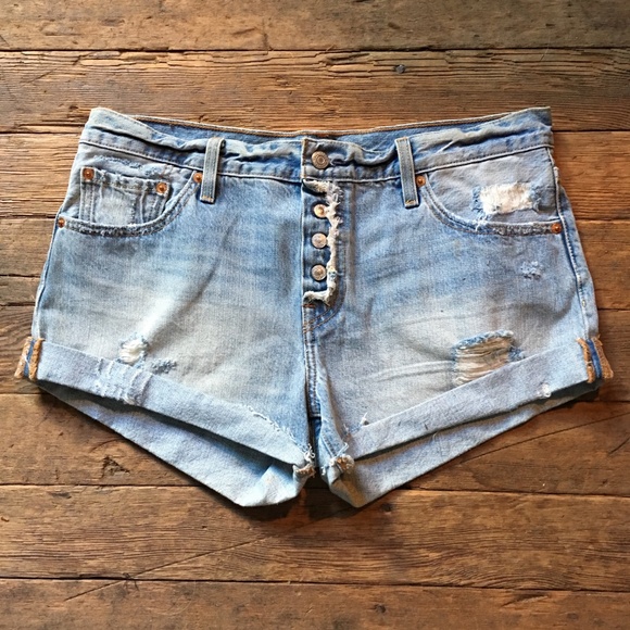 Levis Cut Off Shorts Size 29 - Picture 2 of 5